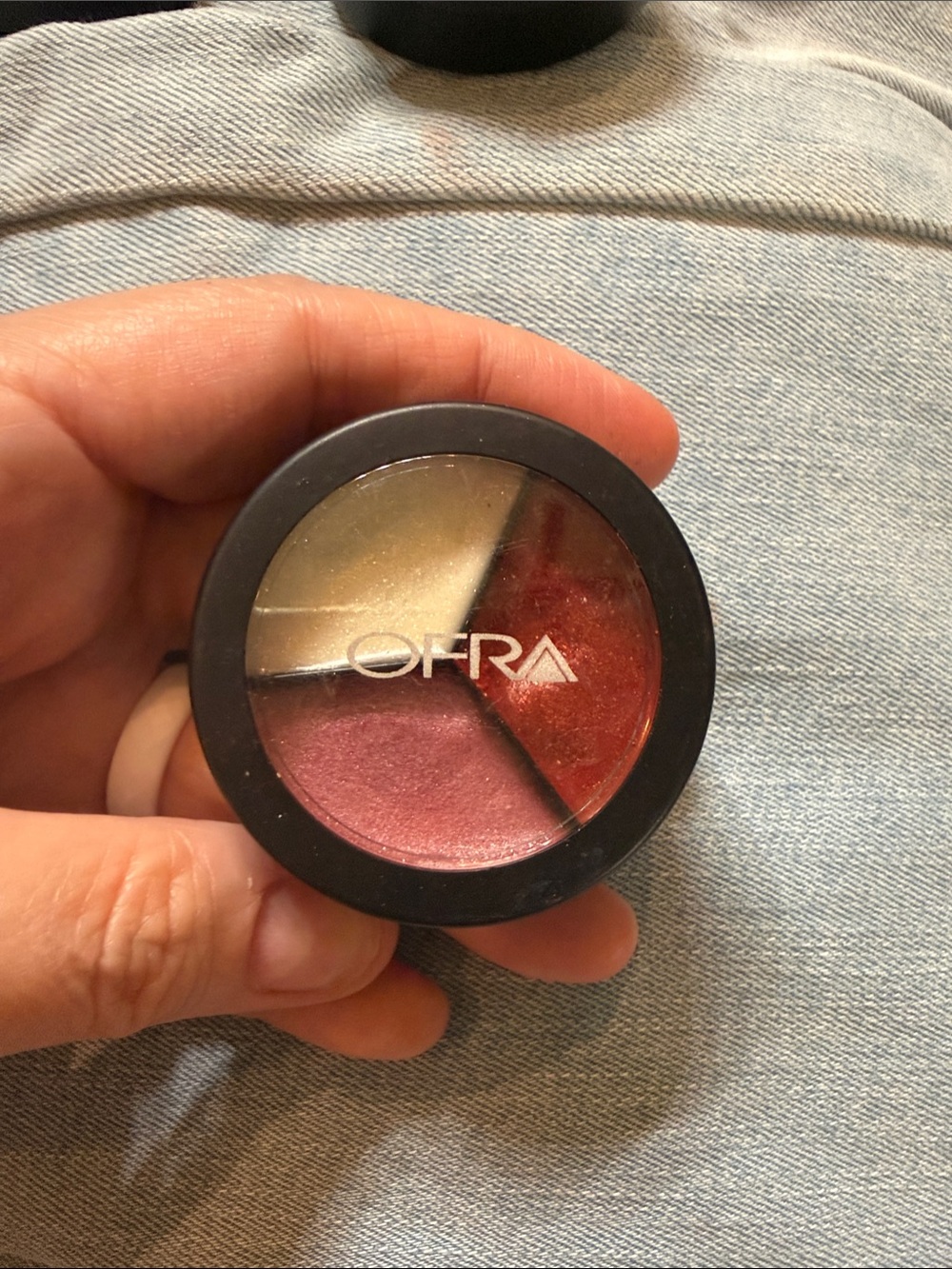 OFRA Tri-Pot Ritz Glass #2 Compact in White, Pink & Red